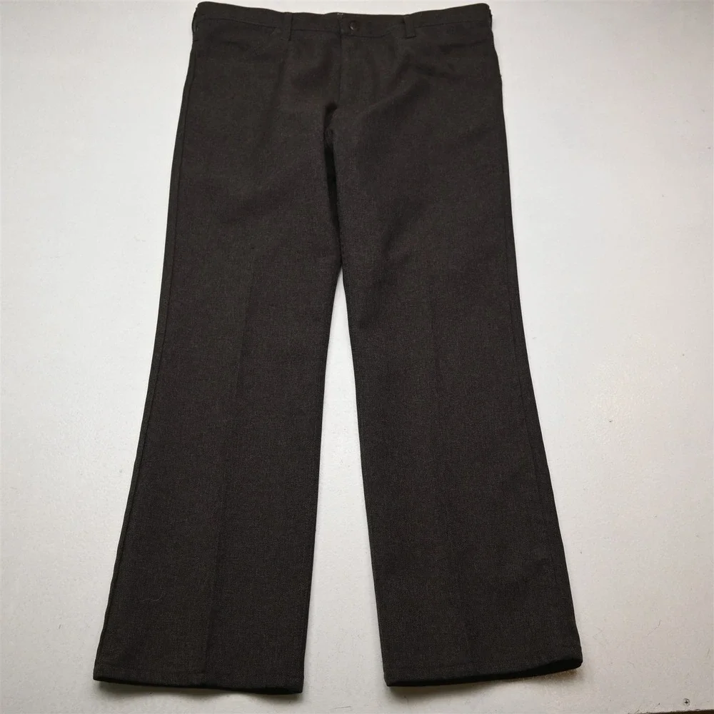 Vtg USA Made Wrangler‎ 40x30 Brown 82HD Bootcut Wrancher 5 Pocket Mens Pants